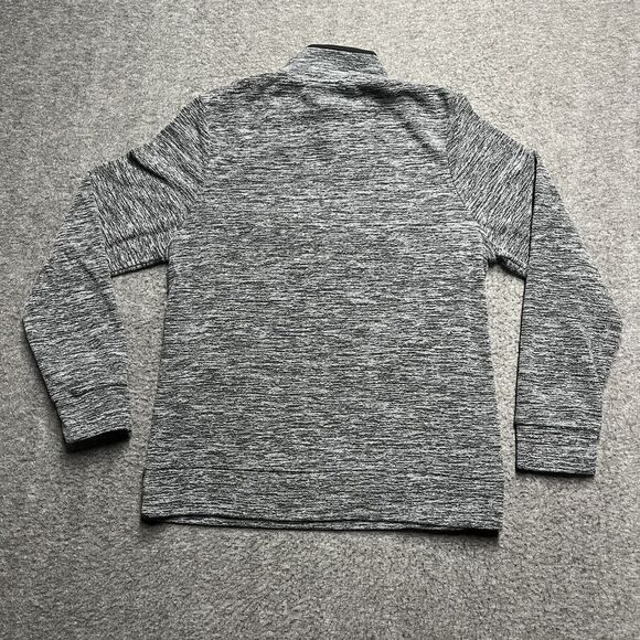 Adidas 1/4 Zip Fleece Jacket Youth XL (18/20) Gray Heathered Mock Neck Active - Picture 3 of 5